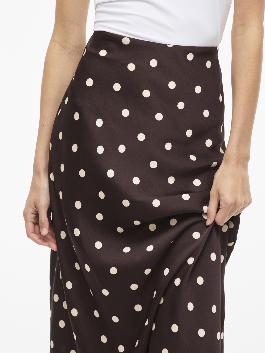 VIELLETTE Midi Skirt - Coffee Bean - VERO MODA & VILA Bergvik
